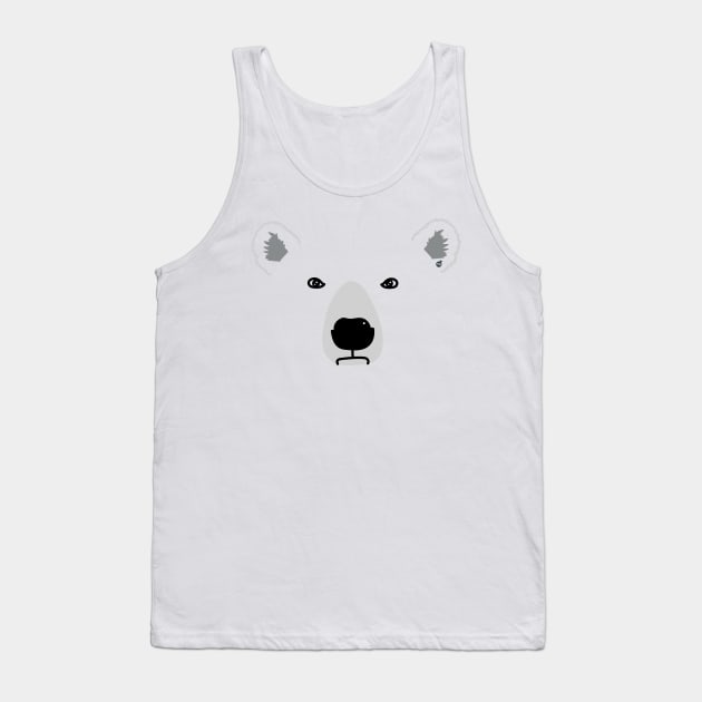 Polar Bear FaceMS Tank Top by MisturaDesign